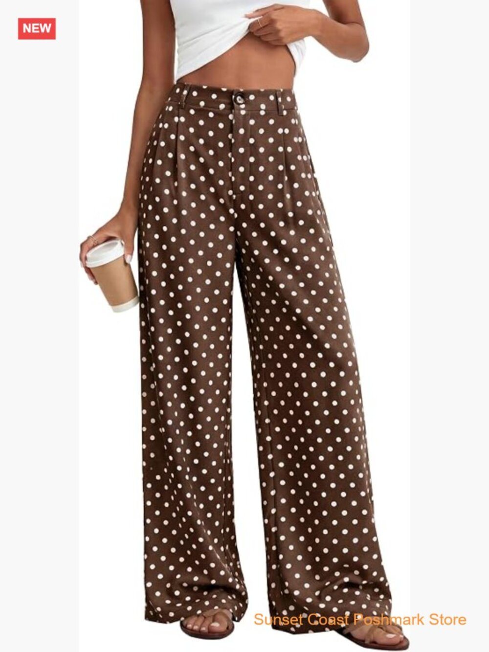 Wide Leg Palazzo Pants with Pockets High Waisted Summer Dressy Trousers Work